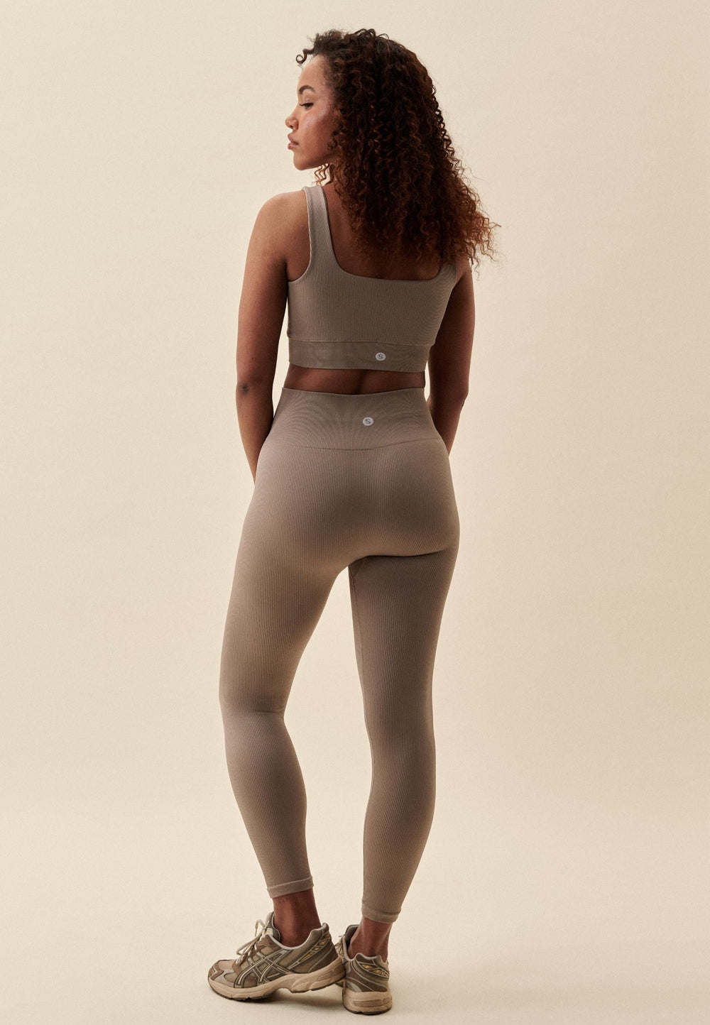 Ribbed Seamless Leggings - Capuccino Sisterly Tribe