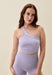 Ribbed Seamless One Shoulder Bra - Lavender Sisterly Tribe