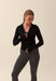 Seamless Fitted Zip Jacket - Black Sisterly Tribe