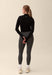 Seamless Fitted Zip Jacket - Black Sisterly Tribe