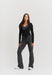 Soft Ballet Wrap Top - Black Sisterly Tribe