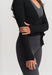 Soft Ballet Wrap Top - Black Sisterly Tribe