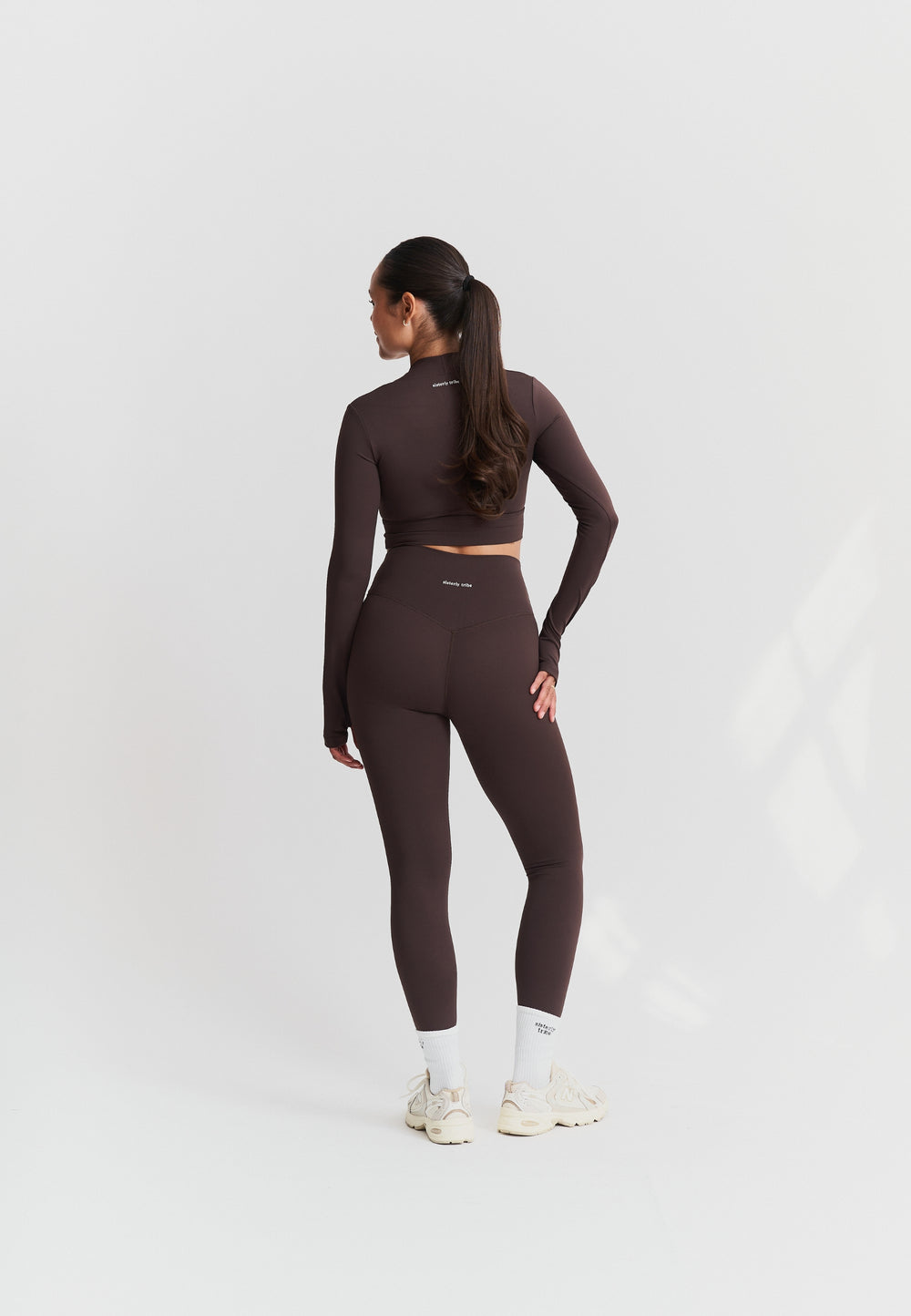 Softsculpt Bolero Long Sleeve Top - Espresso Sisterly Tribe