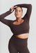 Softsculpt Bolero Long Sleeve Top - Espresso Sisterly Tribe