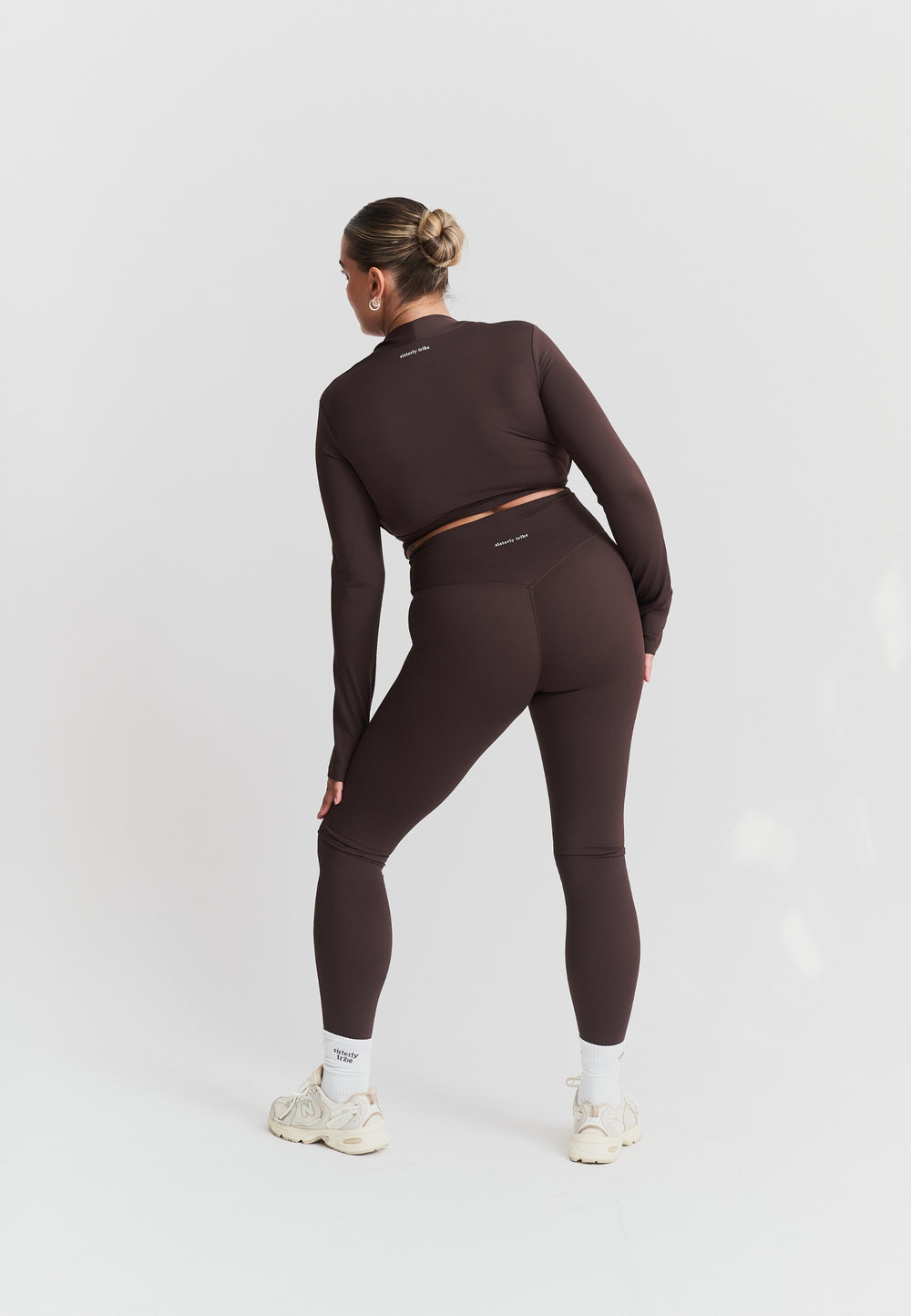 Softsculpt Bolero Long Sleeve Top - Espresso Sisterly Tribe