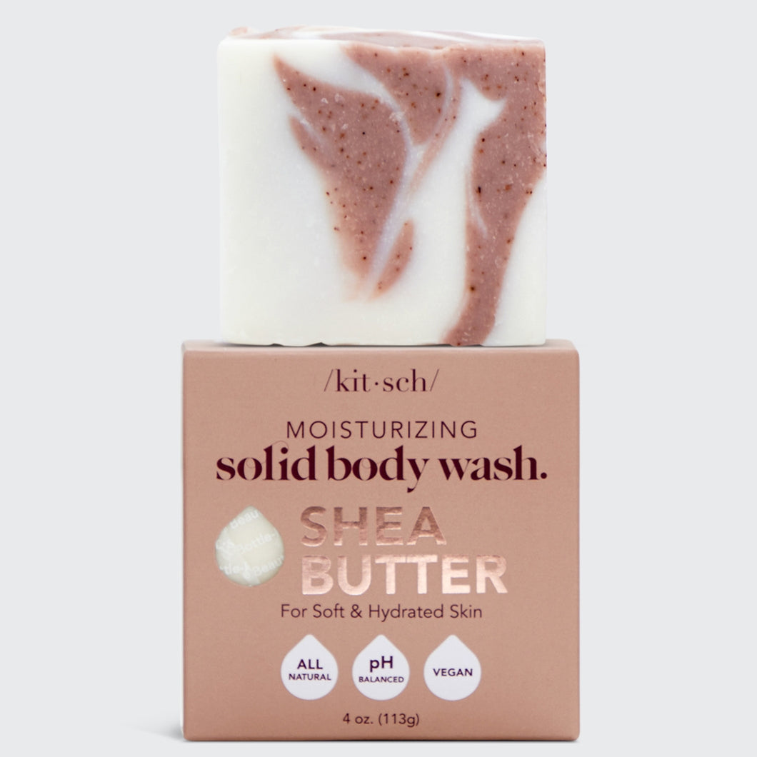 Shea Butter Solid Exfoliating Body Wash Bar KITSCH