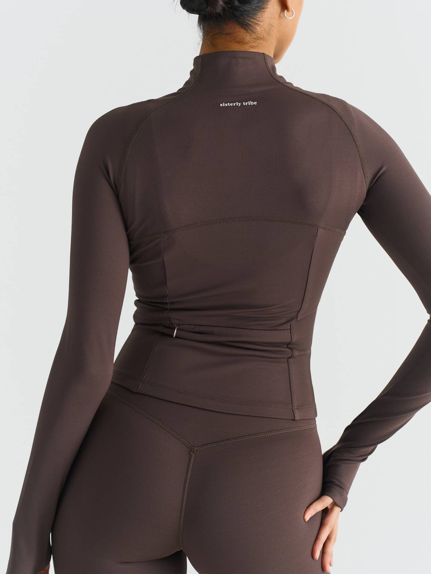 Softsculpt Zip Jacket - Espresso Sisterly Tribe