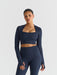 Softsculpt Bolero Long Sleeve Top - Navy Sisterly Tribe