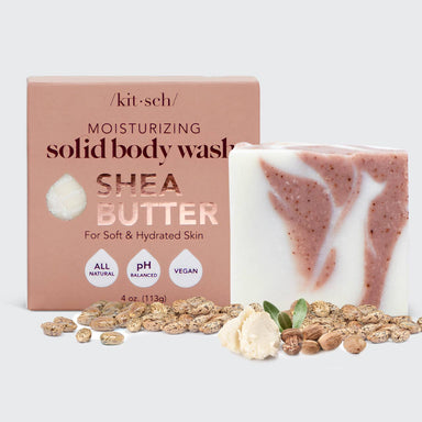 Shea Butter Solid Exfoliating Body Wash Bar KITSCH